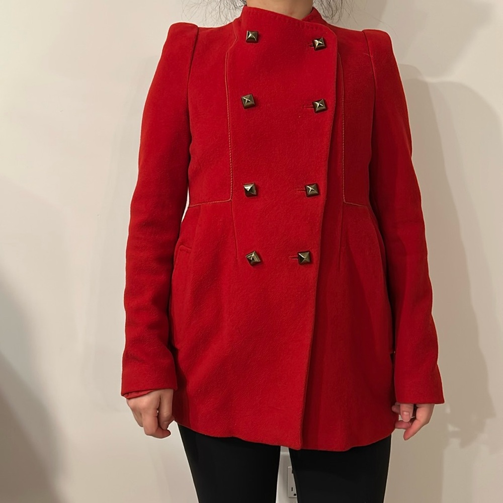 Cute read coat